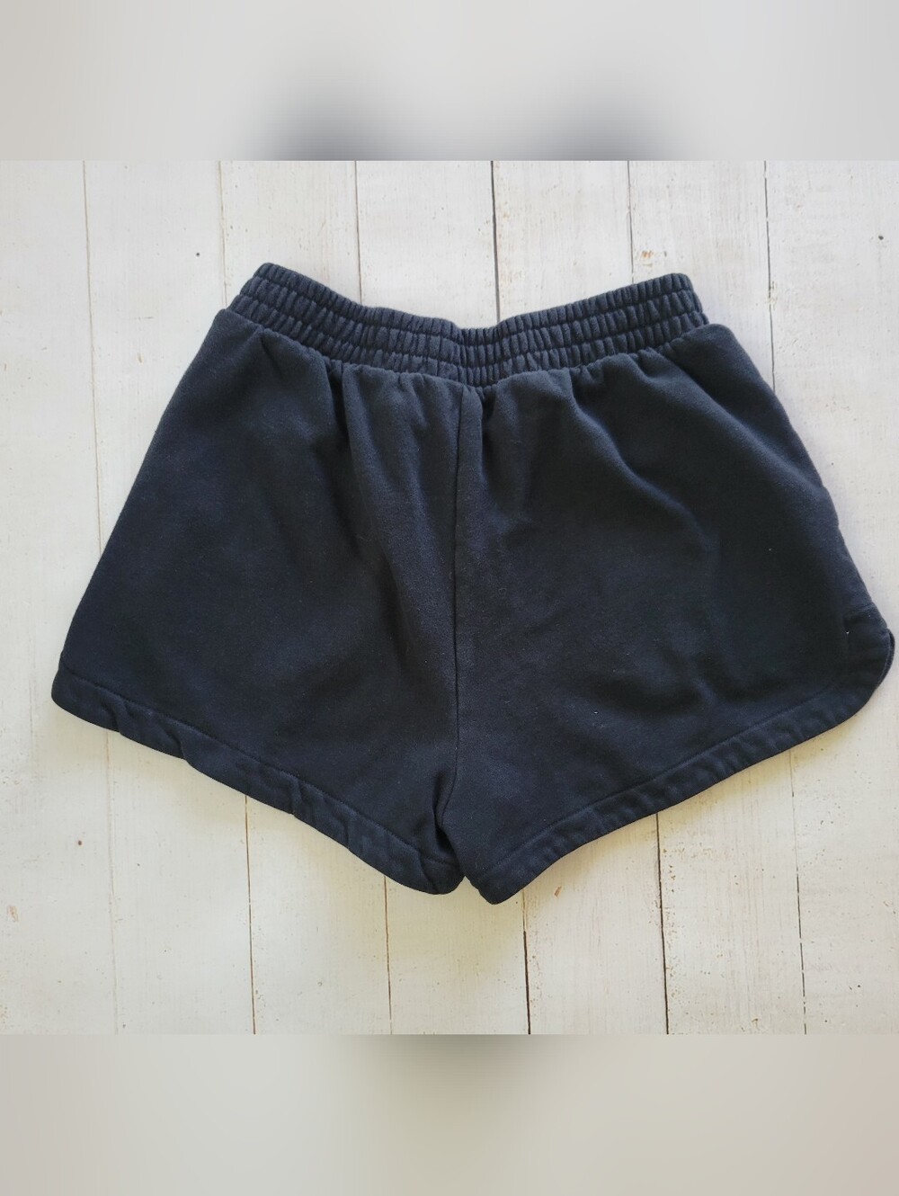 GAP Women's Black Cotton Elastic Waist Sweat Fleece Shorts Size S Relaxed Fit - Picture 4 of 4